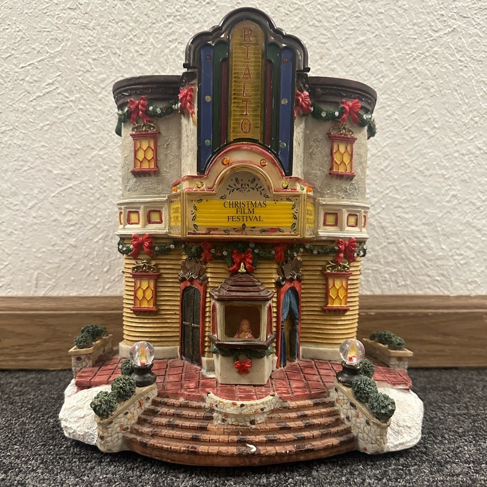 Christmas Holiday Village Film Festival Theater, 11” Tall by TQ Rialto